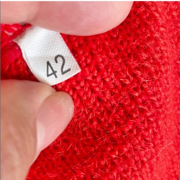 Celine women’s vintage double breasted wool sweater blazer 80’s size XL colorful - Picture 8 of 15